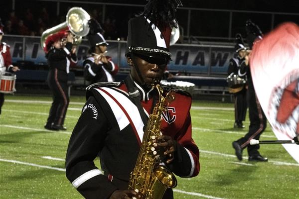 North County High School Marching Band Performing